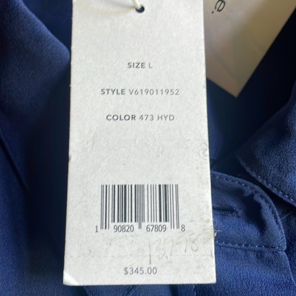 Vince silk blouse in dark blue - Picture 7 of 7